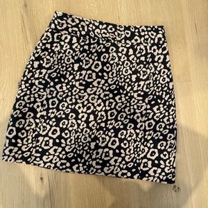 Leopard mini skirt
